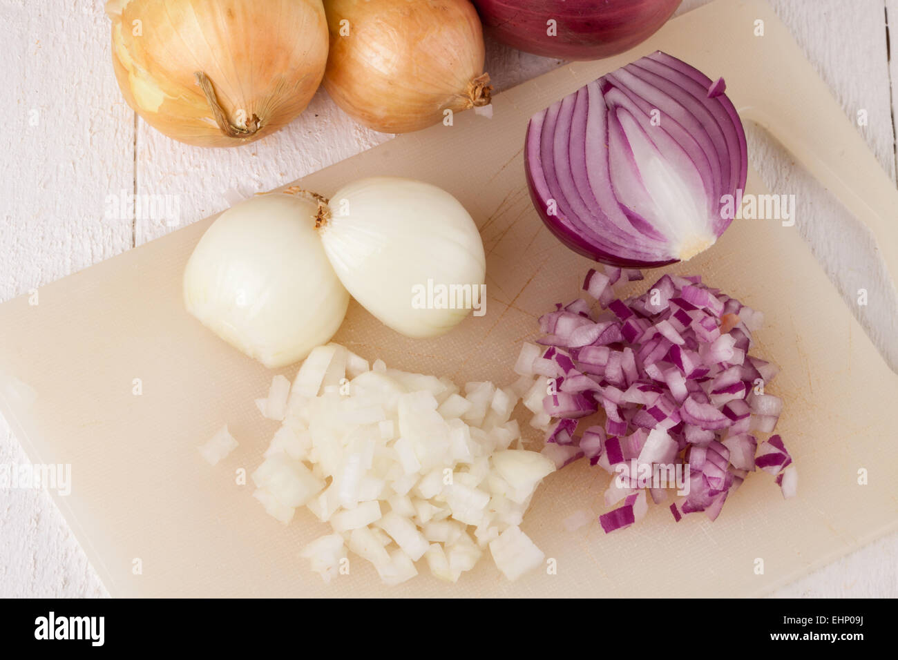 Onion chopped cross section hi-res stock photography and images - Alamy