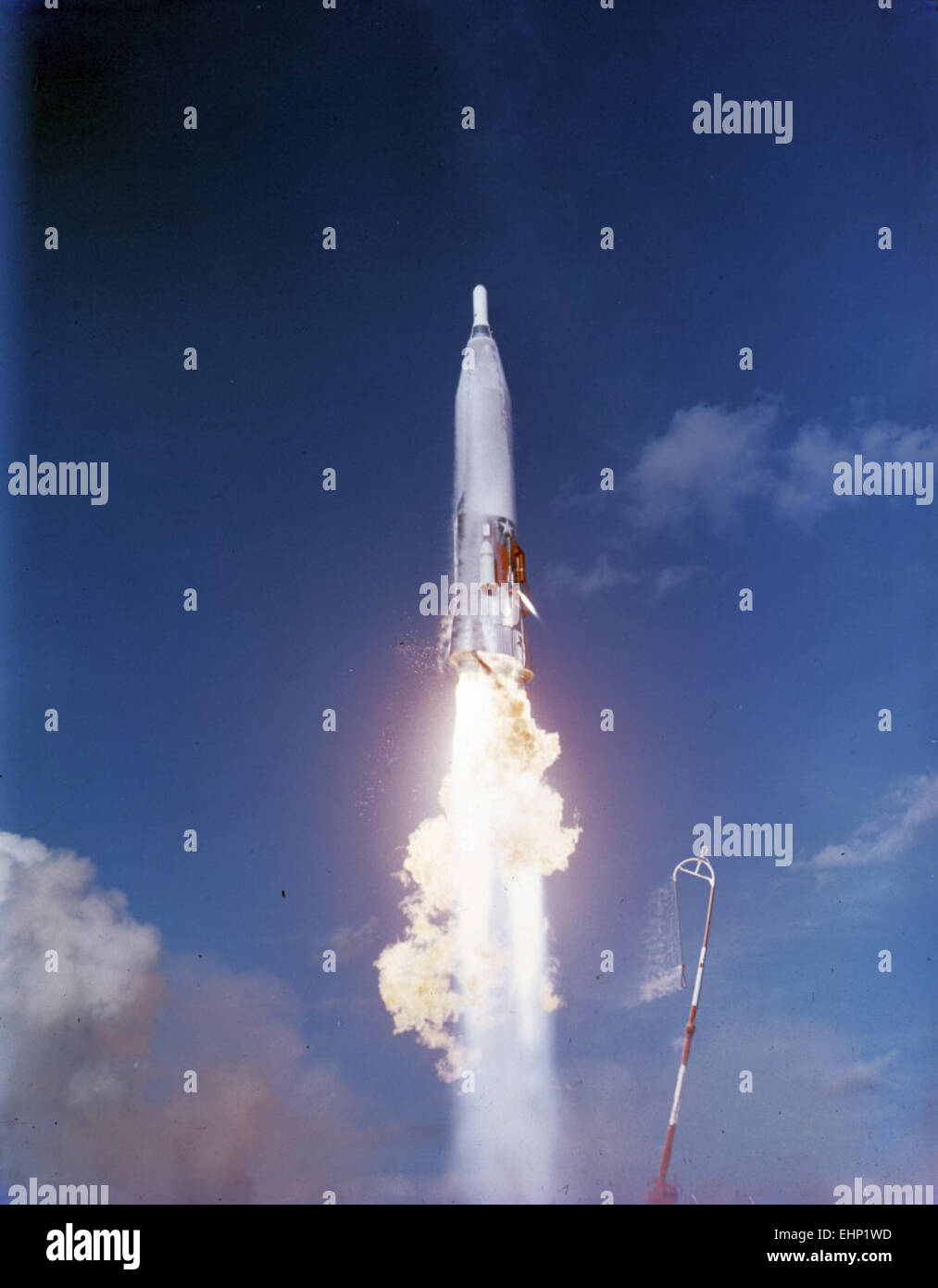This image captures the liftoff of the Atlas 35E missile from Complex ...