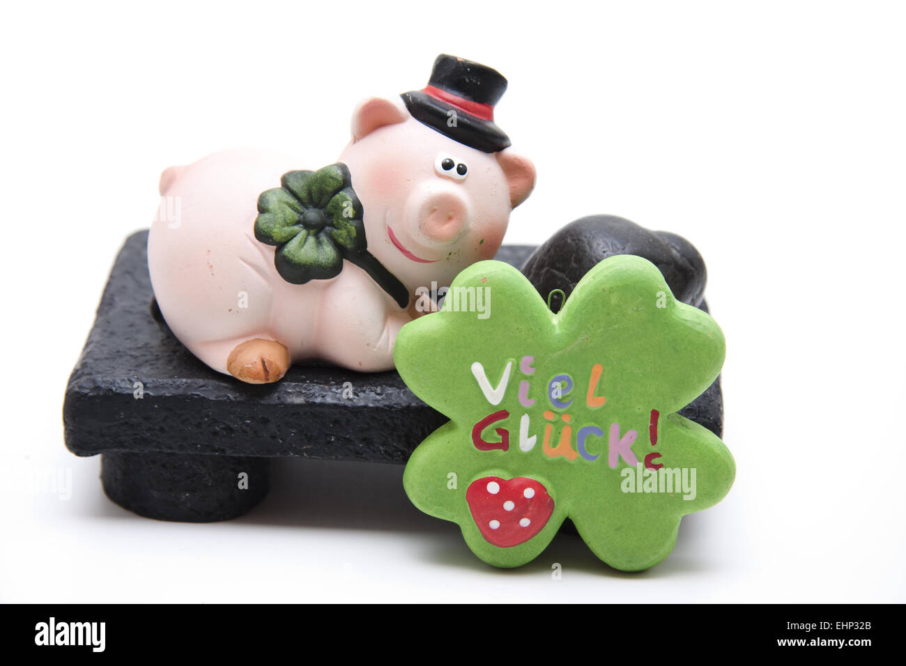 Luck pig with a lot of luck Stock Photo Alamy