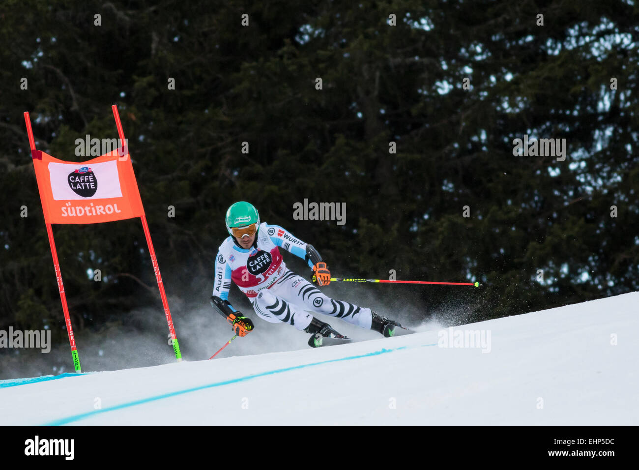Val Badia, Italy 21 December 2014. NEUREUTHER Felix (Ger) competing in the Audi Fis Alpine Skiing World Cup Men’s Giant Slalom Stock Photo