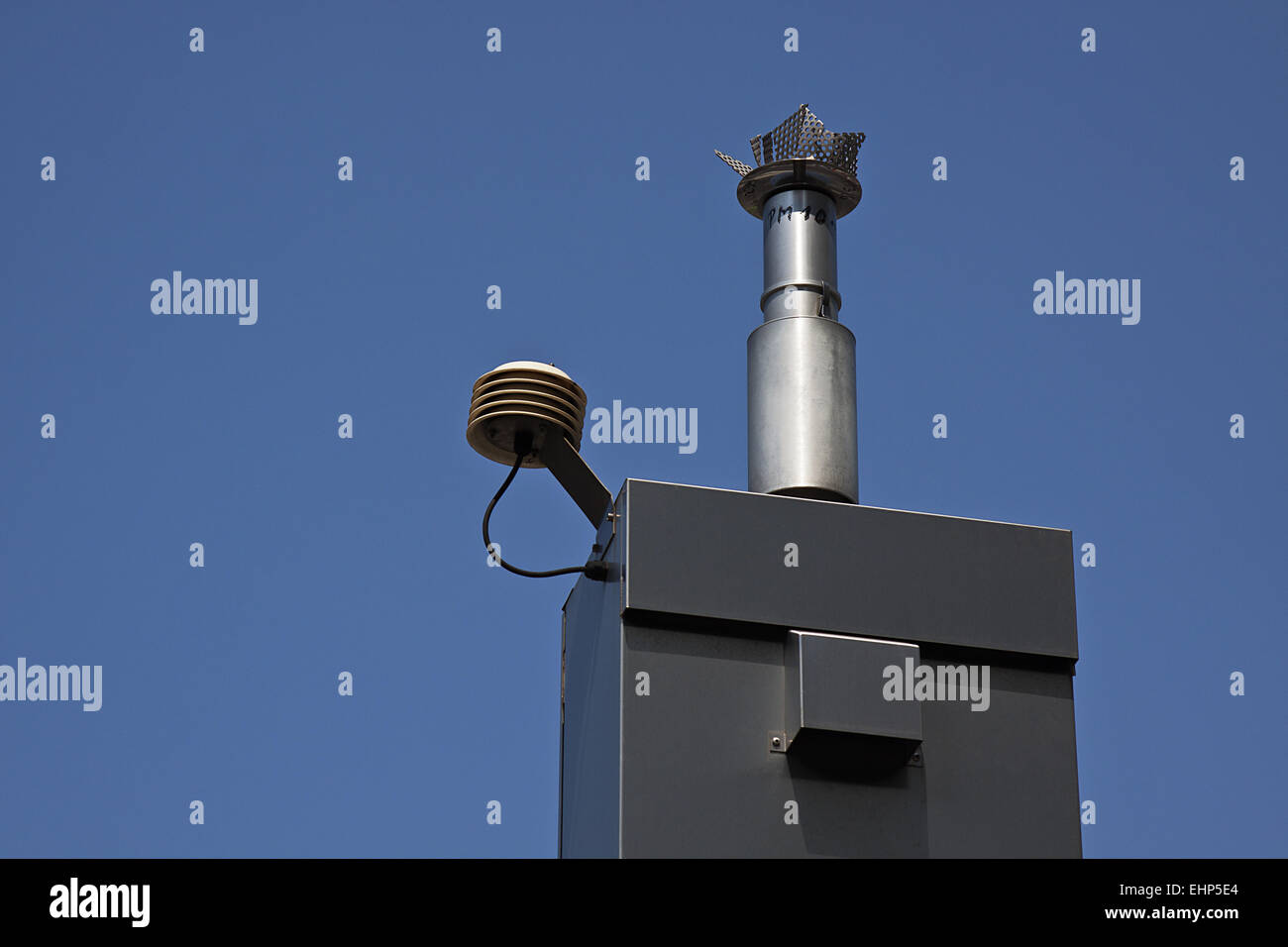 Particulate monitoring station Stock Photo