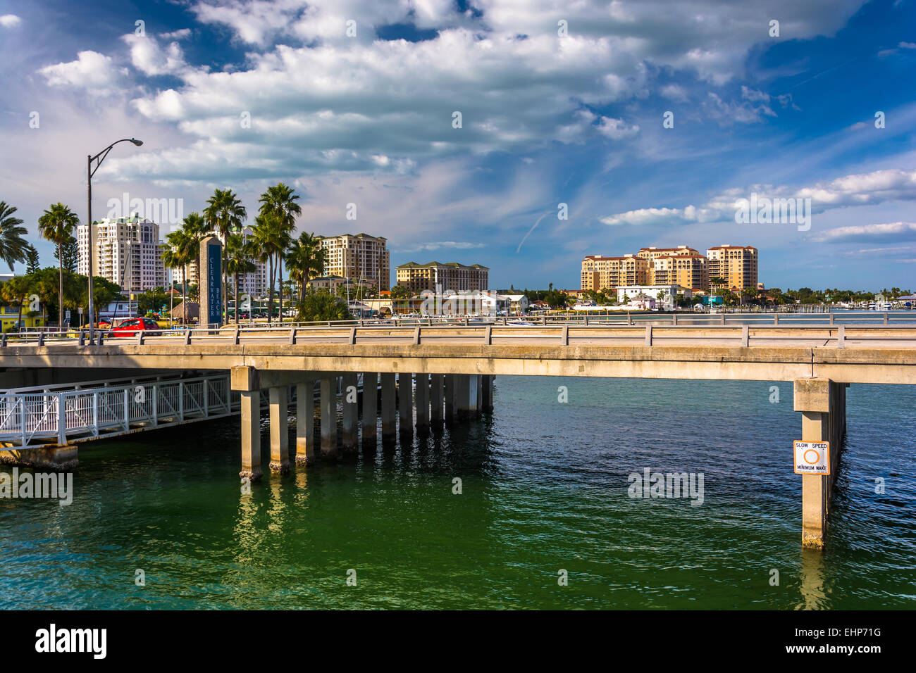 Bridge over the Intracoastal Waterway in Clearwater Beach, Florida