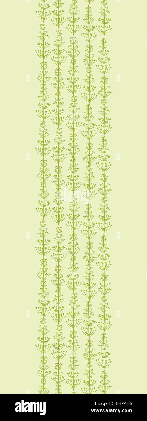 Underwater Plants Stripes Vertical Seamless Pattern Border Stock Photo ...