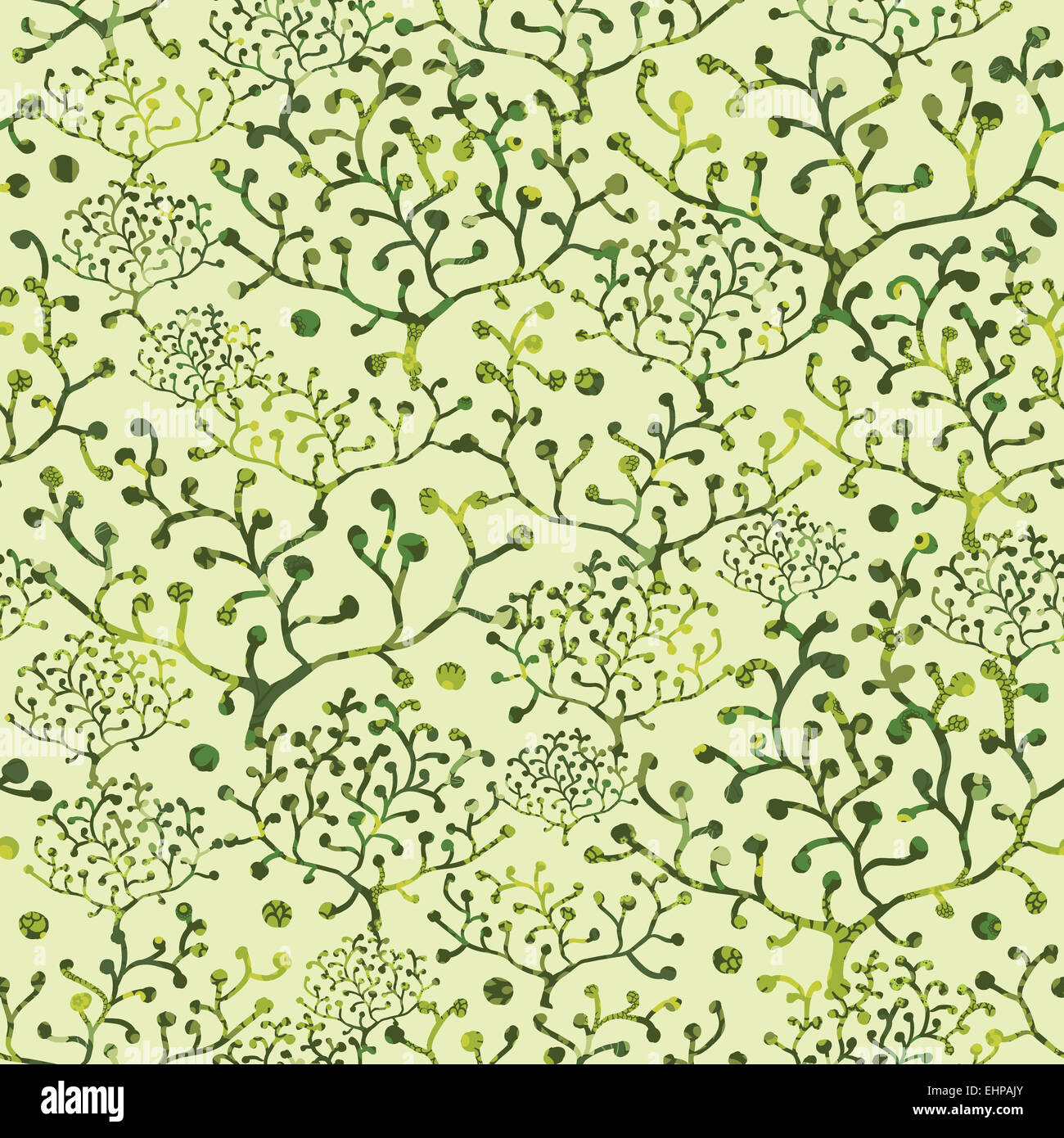 Textured Bushes Seamless Pattern Background Stock Photo - Alamy