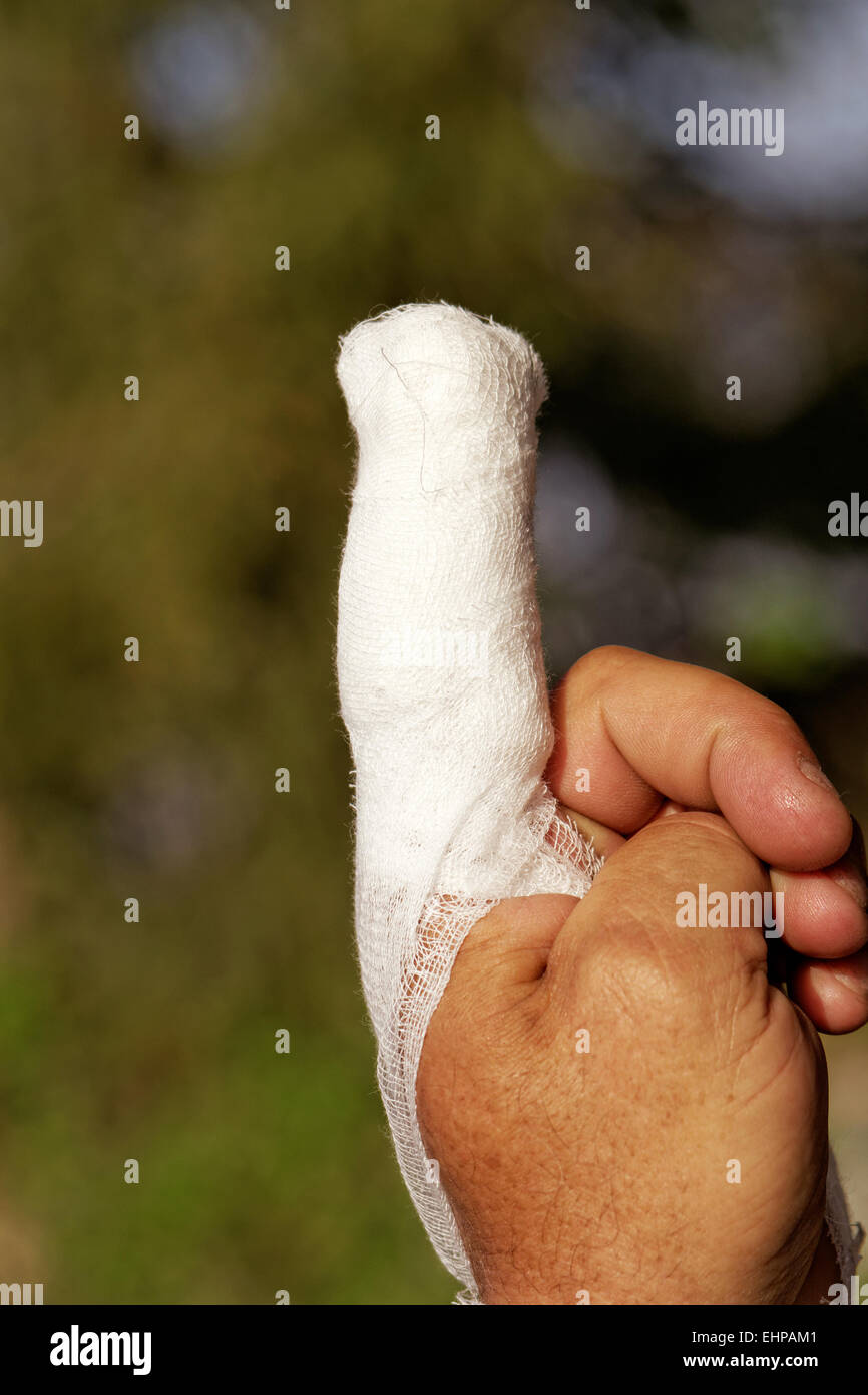 Finger Bandage High Resolution Stock Photography and Images - Alamy