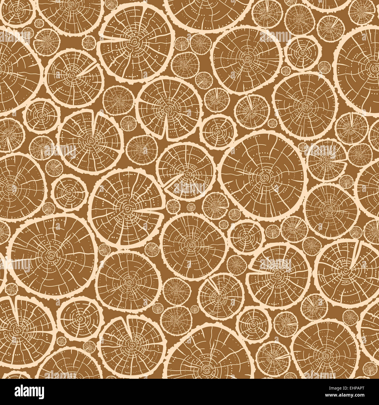 Wood logs cuts seamless pattern background Stock Photo - Alamy