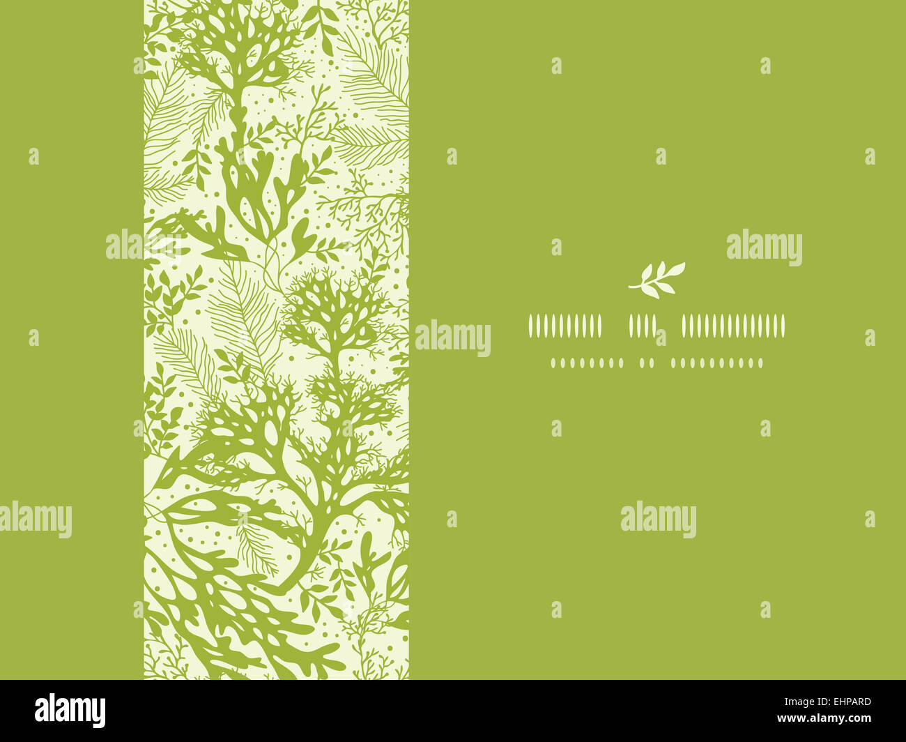Green underwater seaweed horizontal seamless pattern background Stock ...