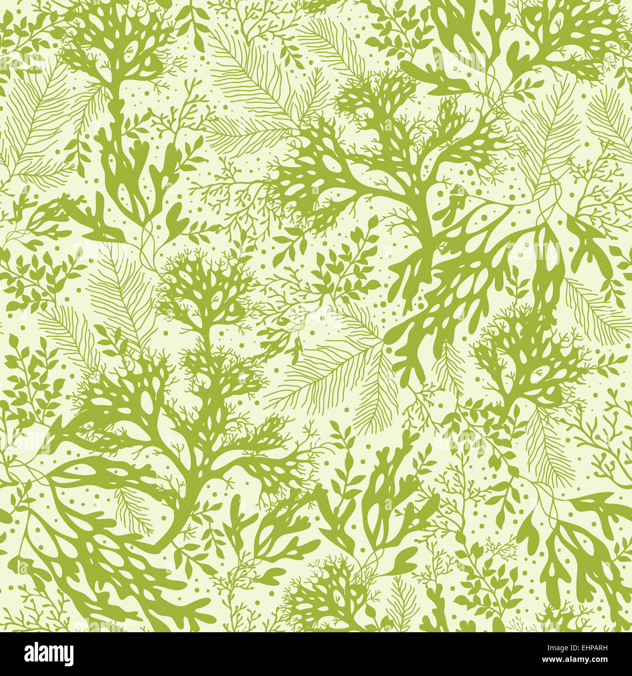 Green underwater seaweed seamless pattern background Stock Photo - Alamy