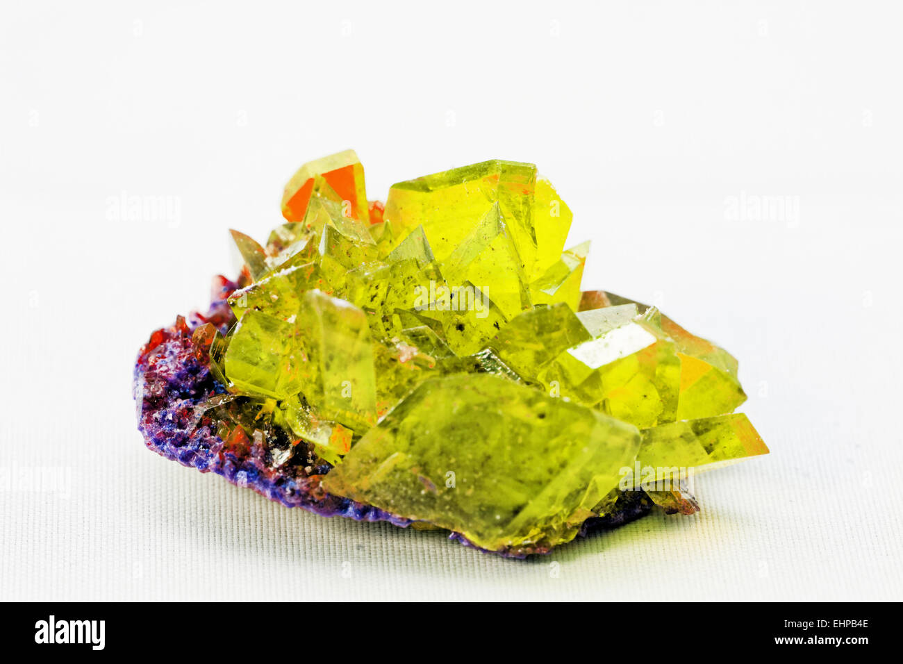 crystal macro photo in topaz color Stock Photo