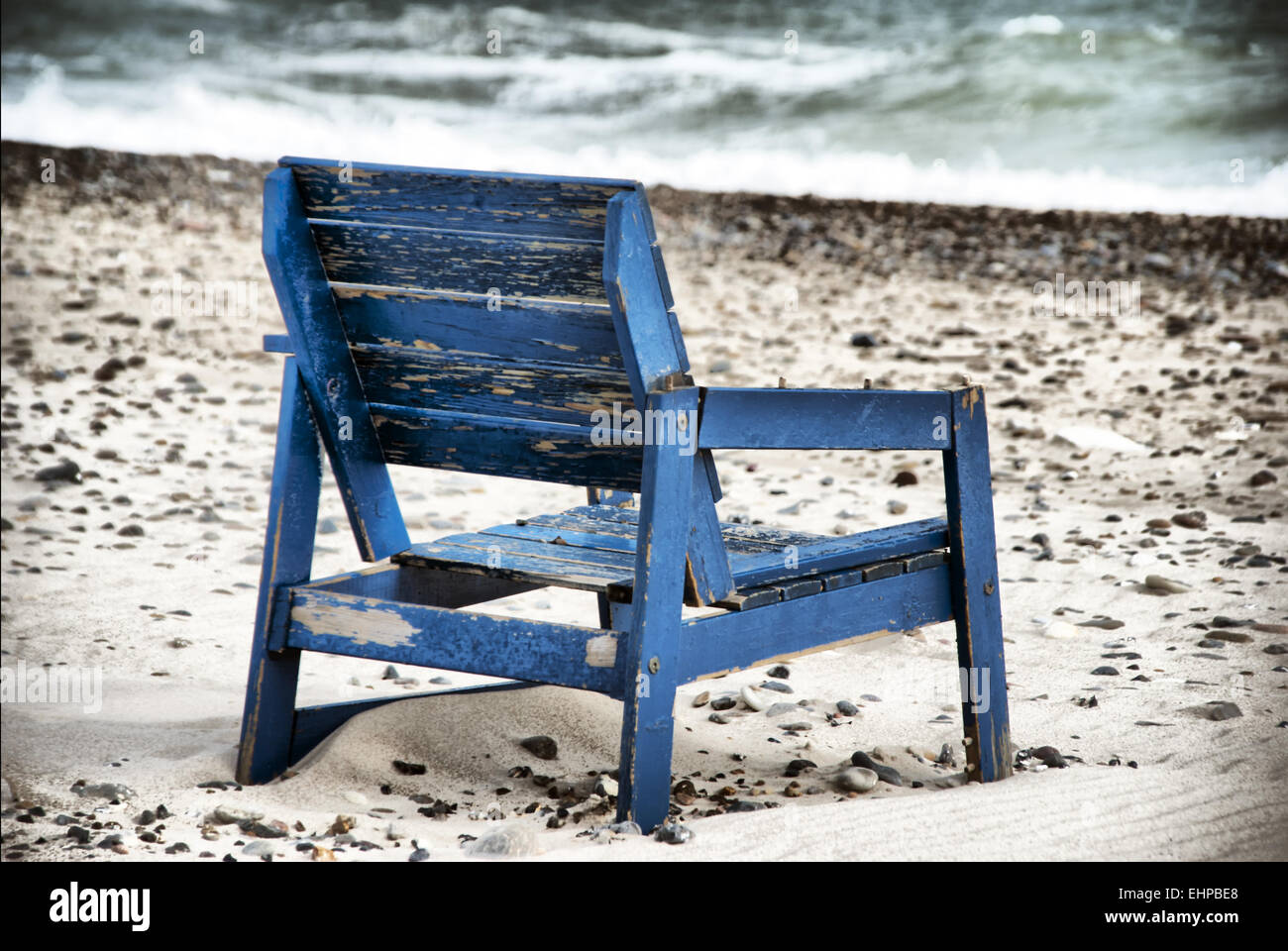 Chair on the Beach Stock Photo Alamy