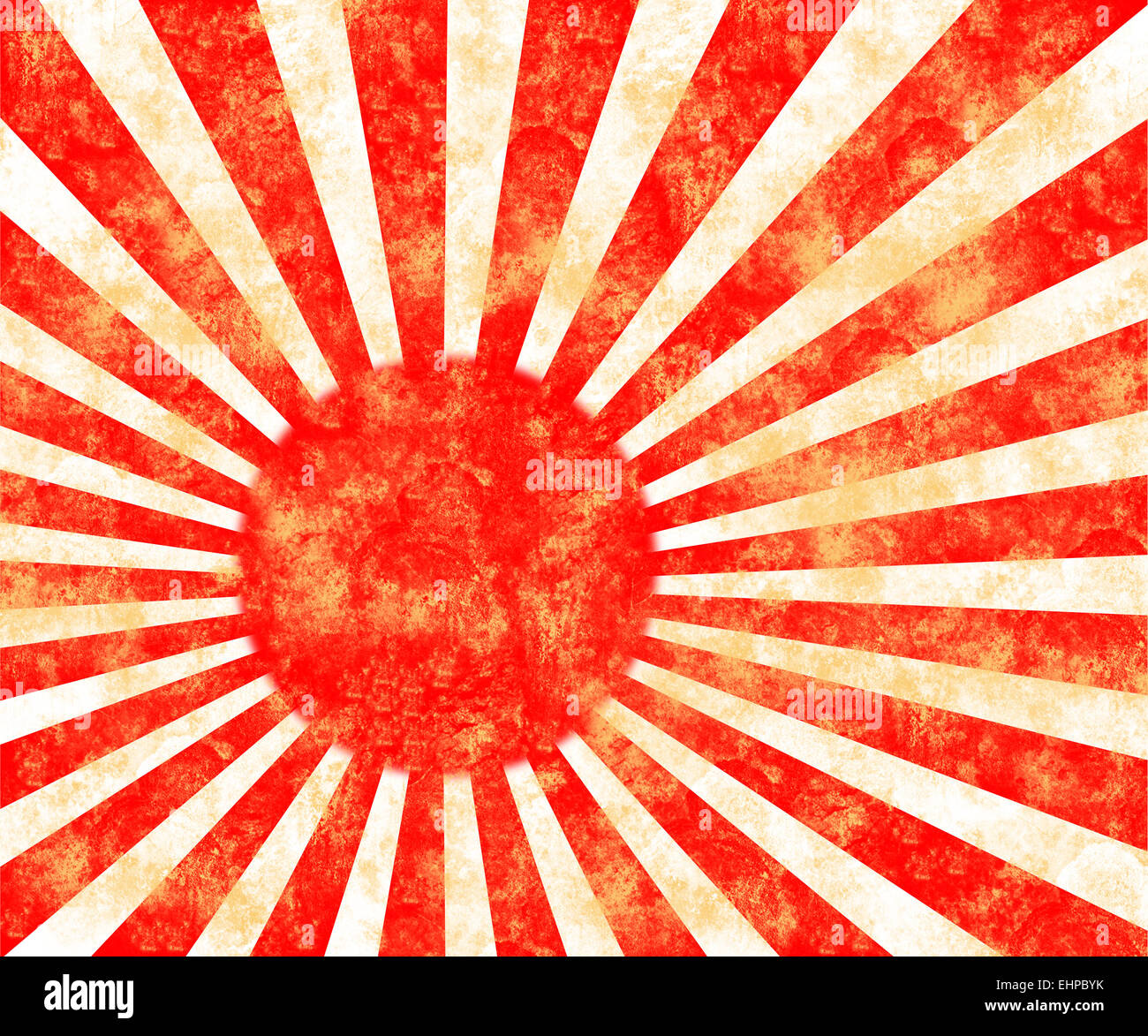 Japan flag of rising sun Stock Photo