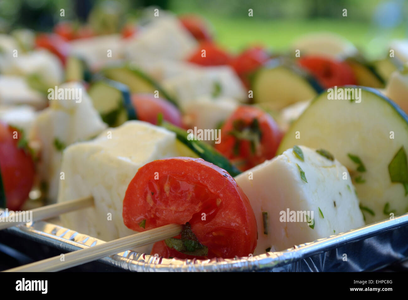 veggie skewers Stock Photo