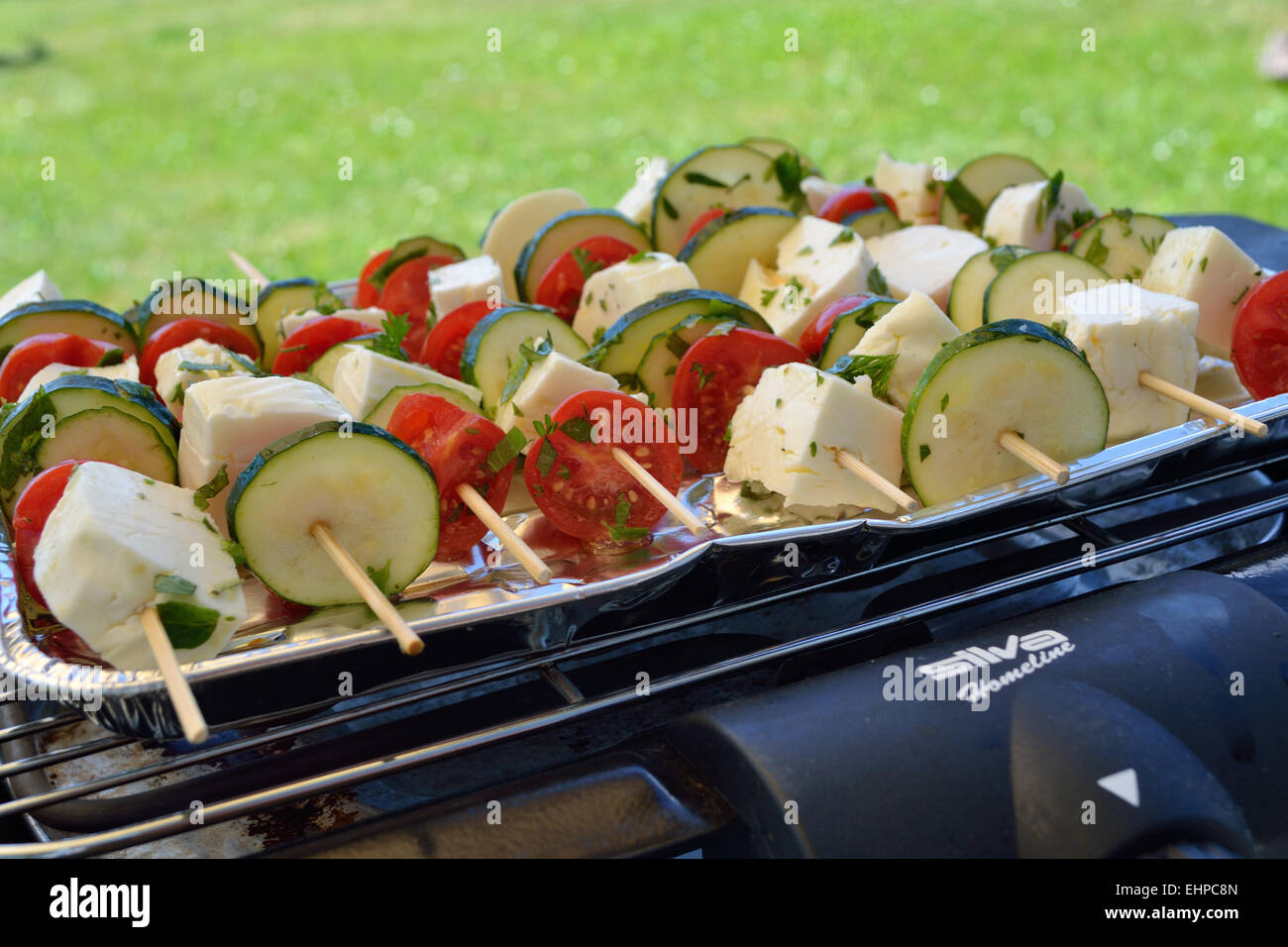 veggie skewers Stock Photo