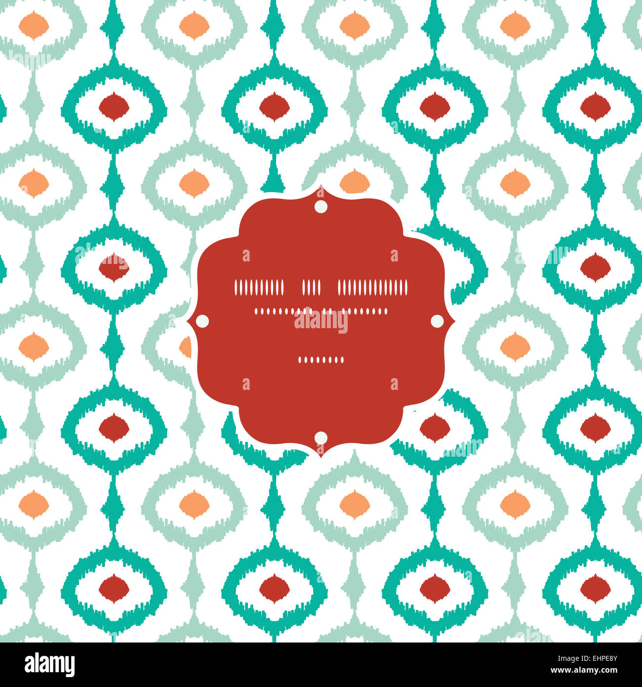 Colorful chain ikat frame seamless pattern background Stock Photo - Alamy