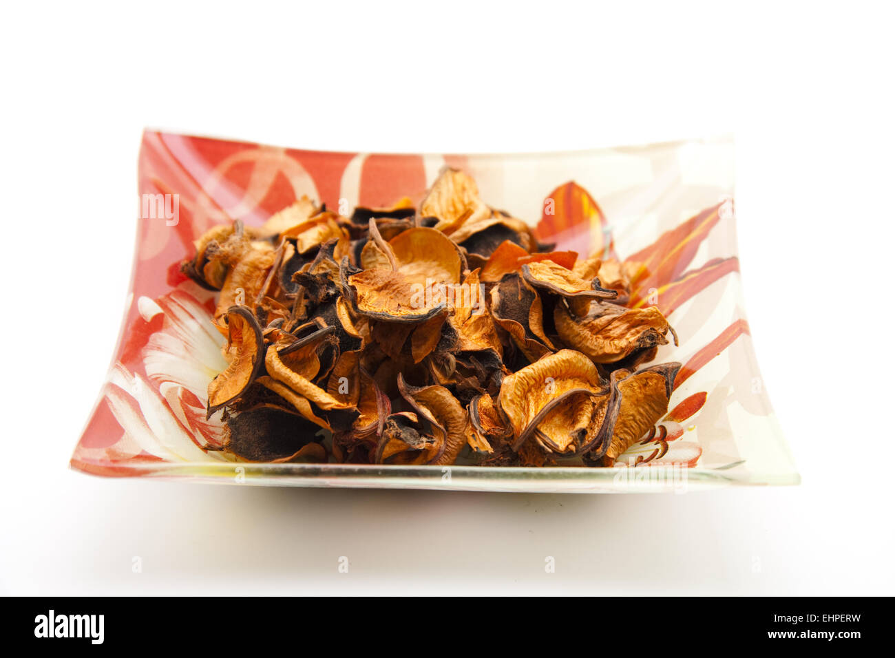 Potpourri in glass bowl Stock Photo Alamy