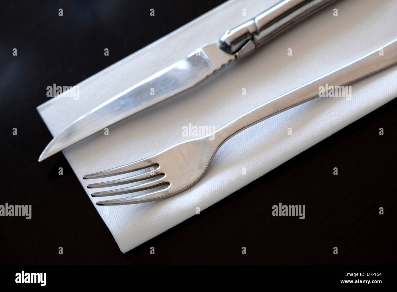 Knife fork and napkin hires stock photography and images Alamy