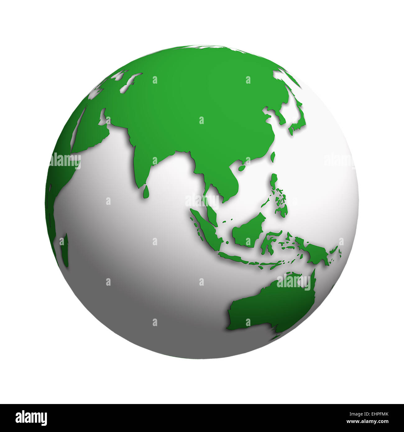 World globe background asia view Cut Out Stock Images & Pictures - Alamy