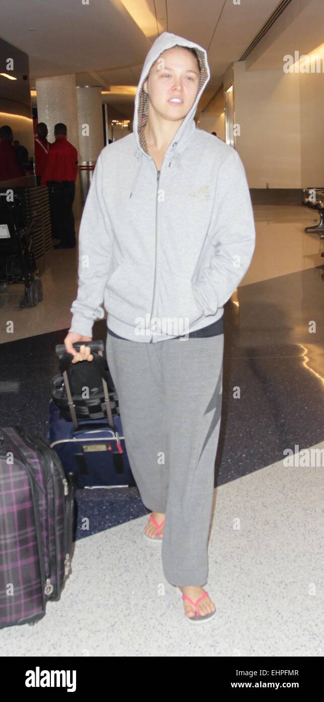 Ronda Rousey at Los Angeles International Airport (LAX) Featuring