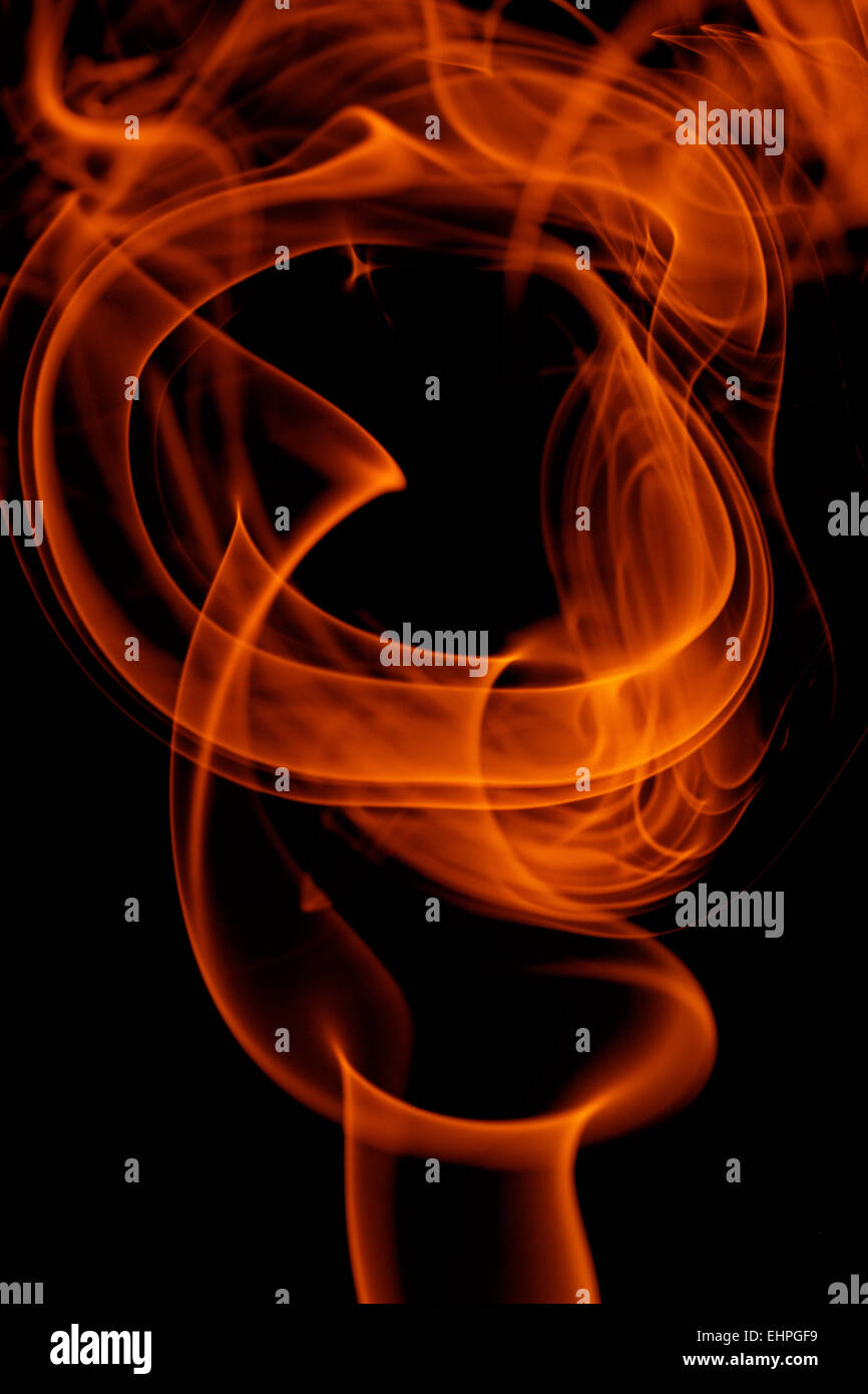 yellow smoke in black background Stock Photo Alamy