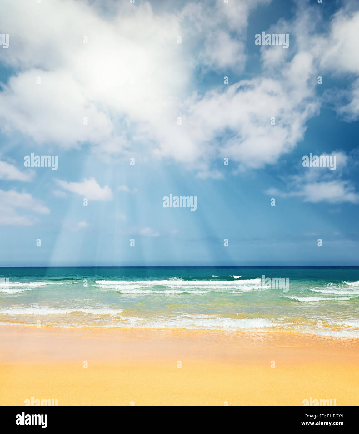 Beautiful ocean beach Stock Photo