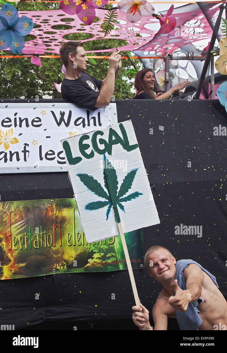 Hemp Parade Berlin Stock Photo