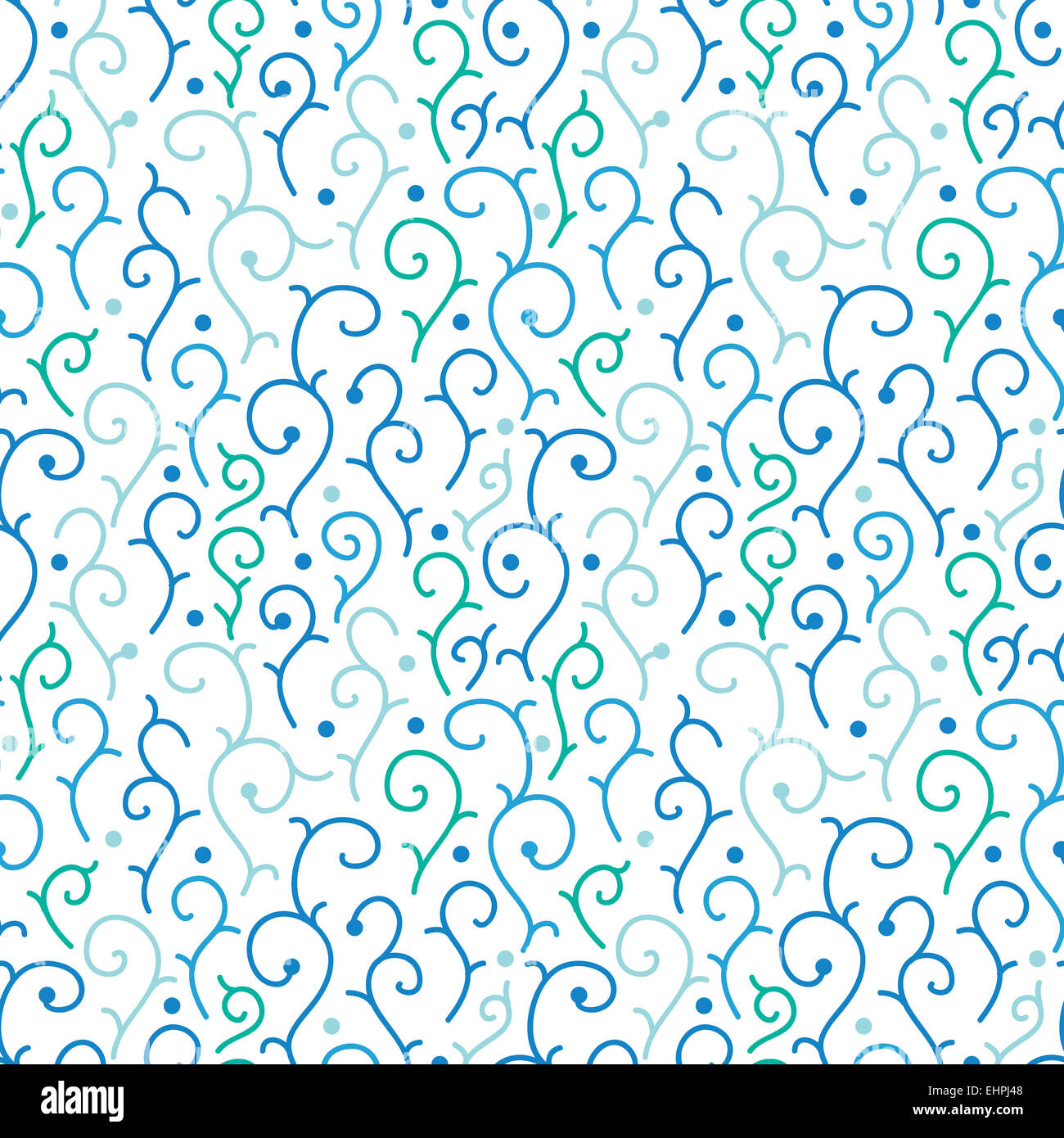 Blue abstract swirls seamless pattern background Stock Photo - Alamy