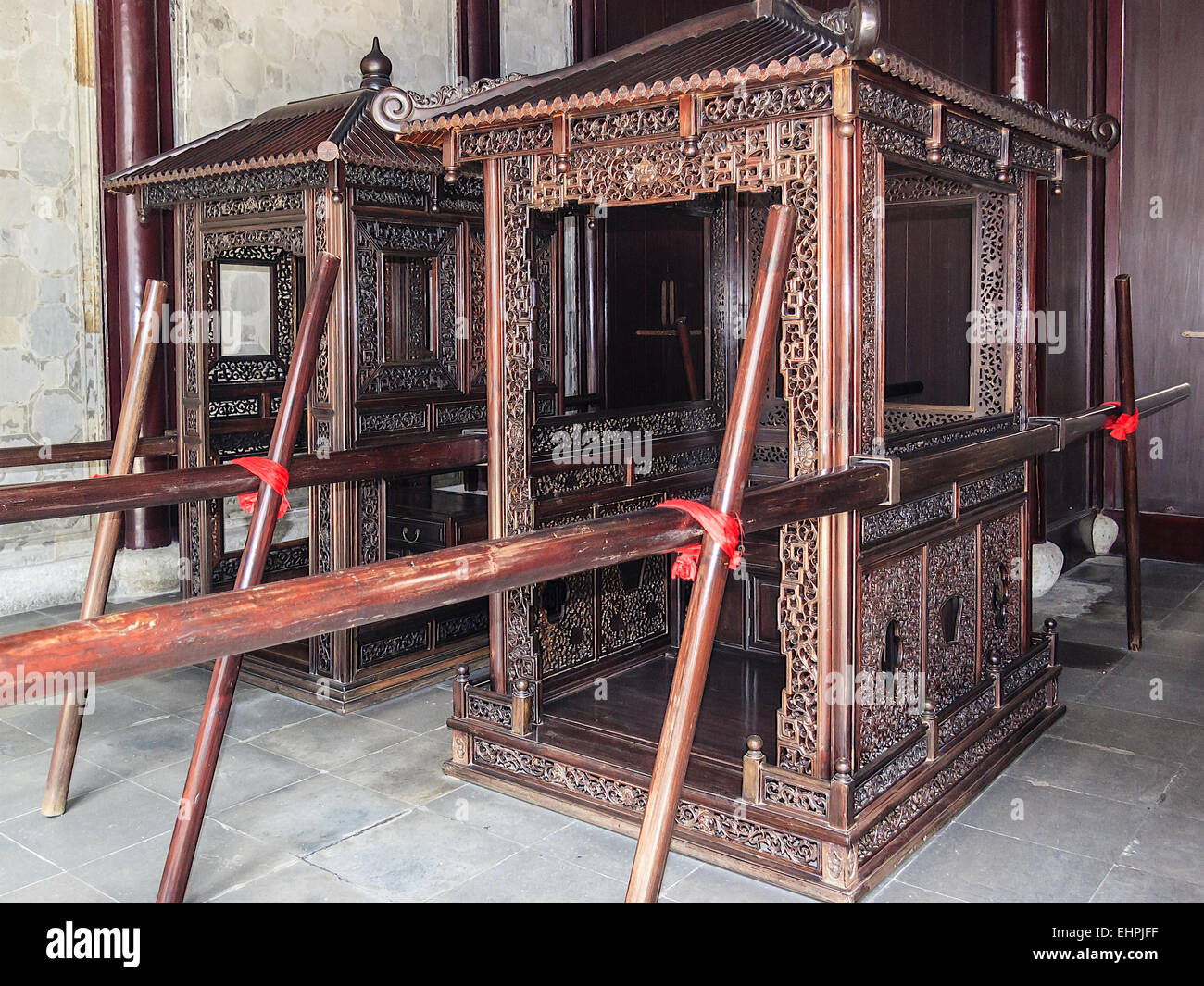 Sedan Chairs Beijing China Stock Photo 79788115 Alamy