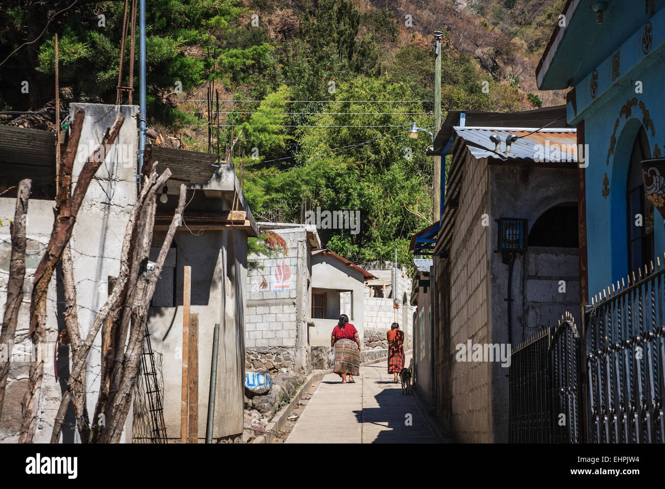 The village of Jaibalito on Lake Atitlan, Guatemala Stock Photo Alamy