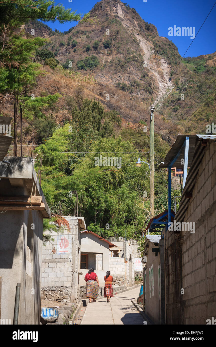 The village of Jaibalito on Lake Atitlan, Guatemala Stock Photo Alamy