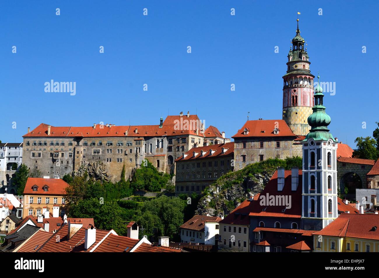 impressive castle in the Czech Republic Stock Photo