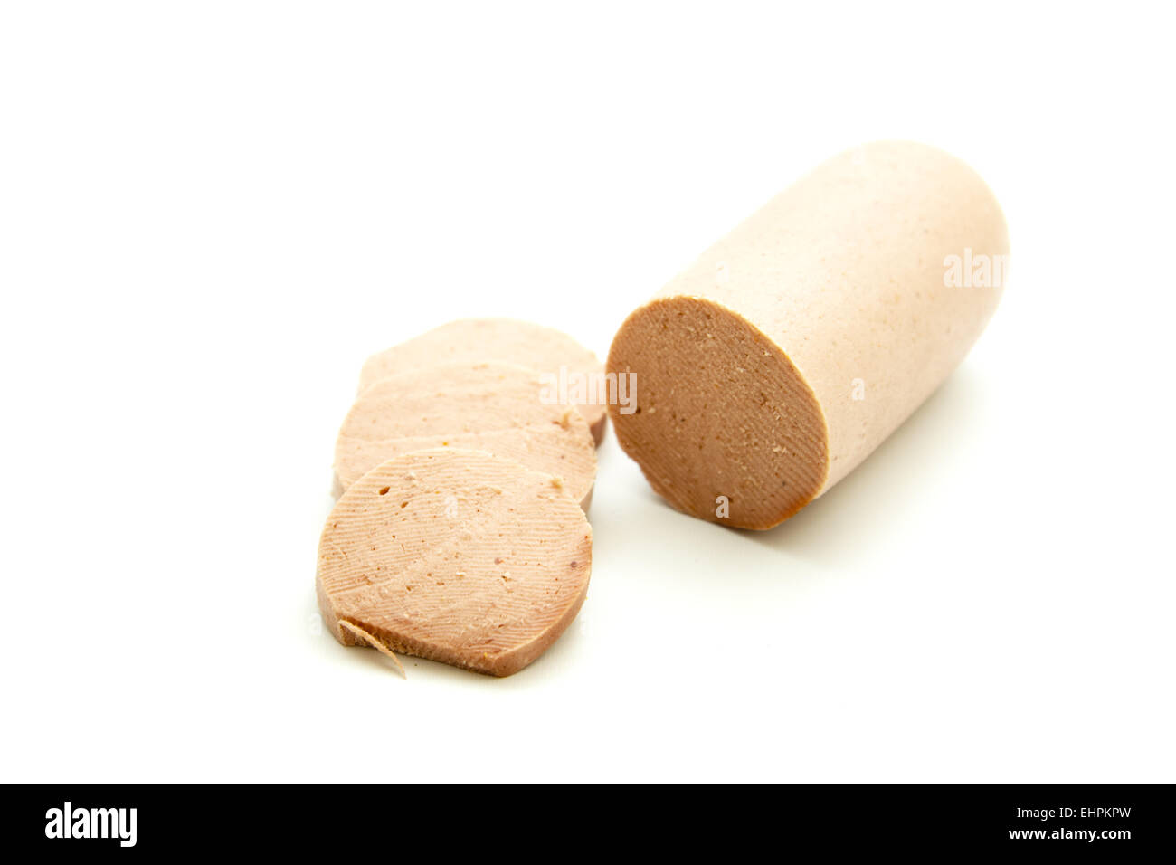 Ham sausage slivered Stock Photo