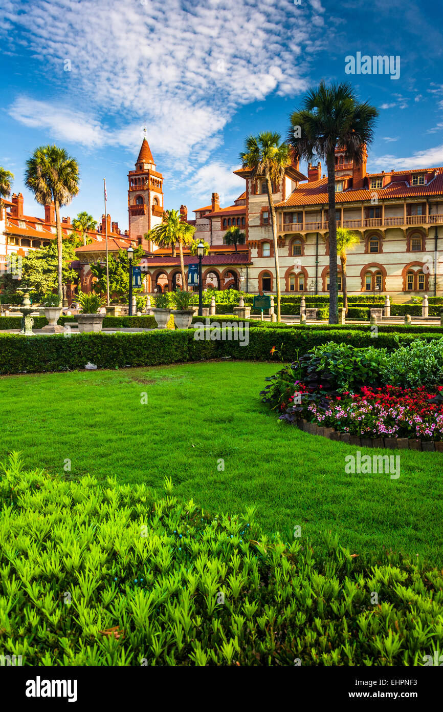 Gardens and Ponce de Leon Hall at Flagler College, St. Augustine