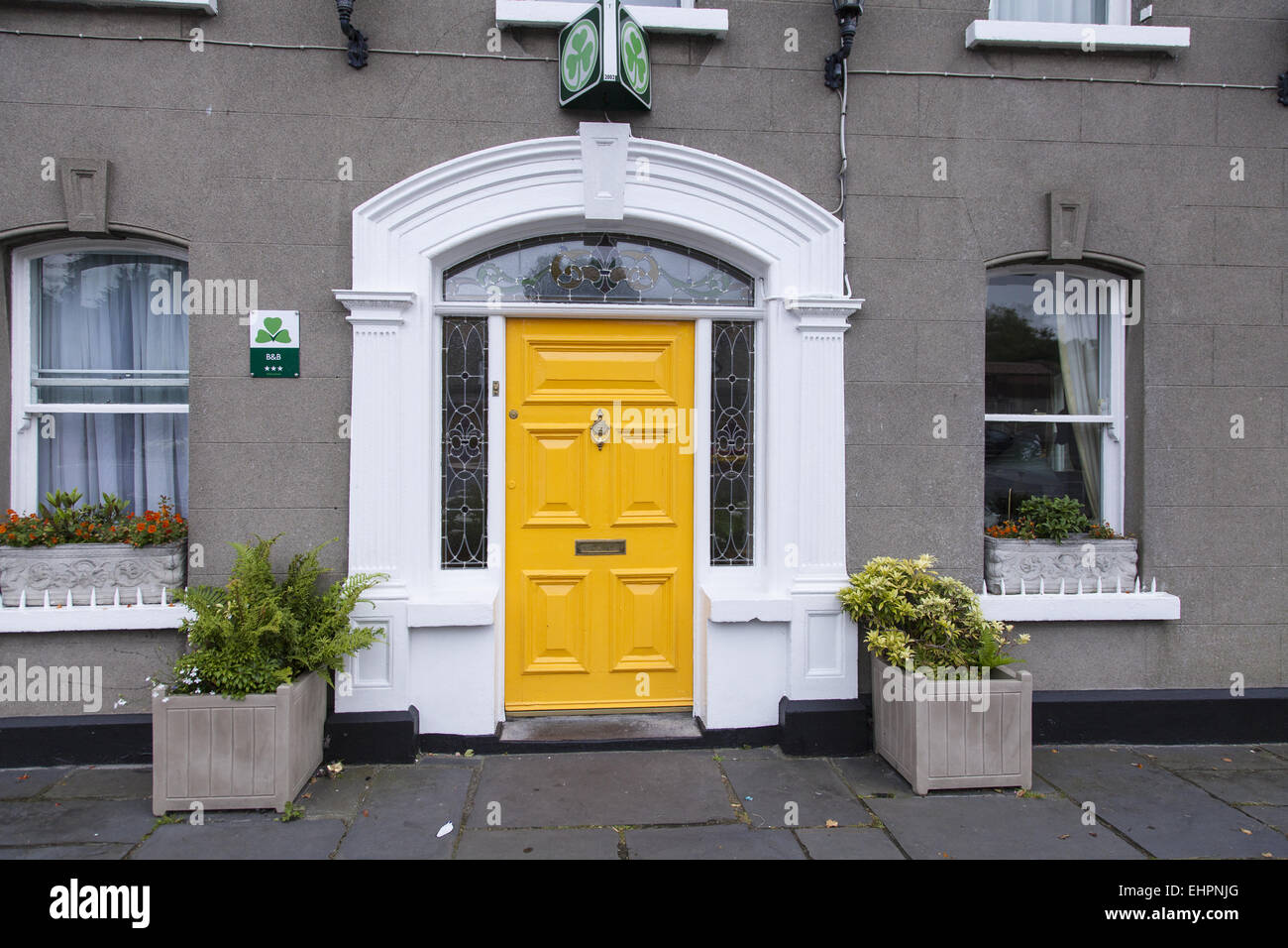 Yellow door in Ireland Stock Photo Alamy