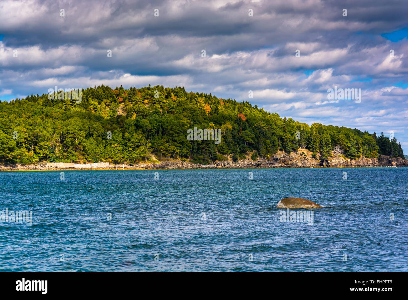 Island in Frenchman Bay, in Bar Harbor, Maine Stock Photo Alamy