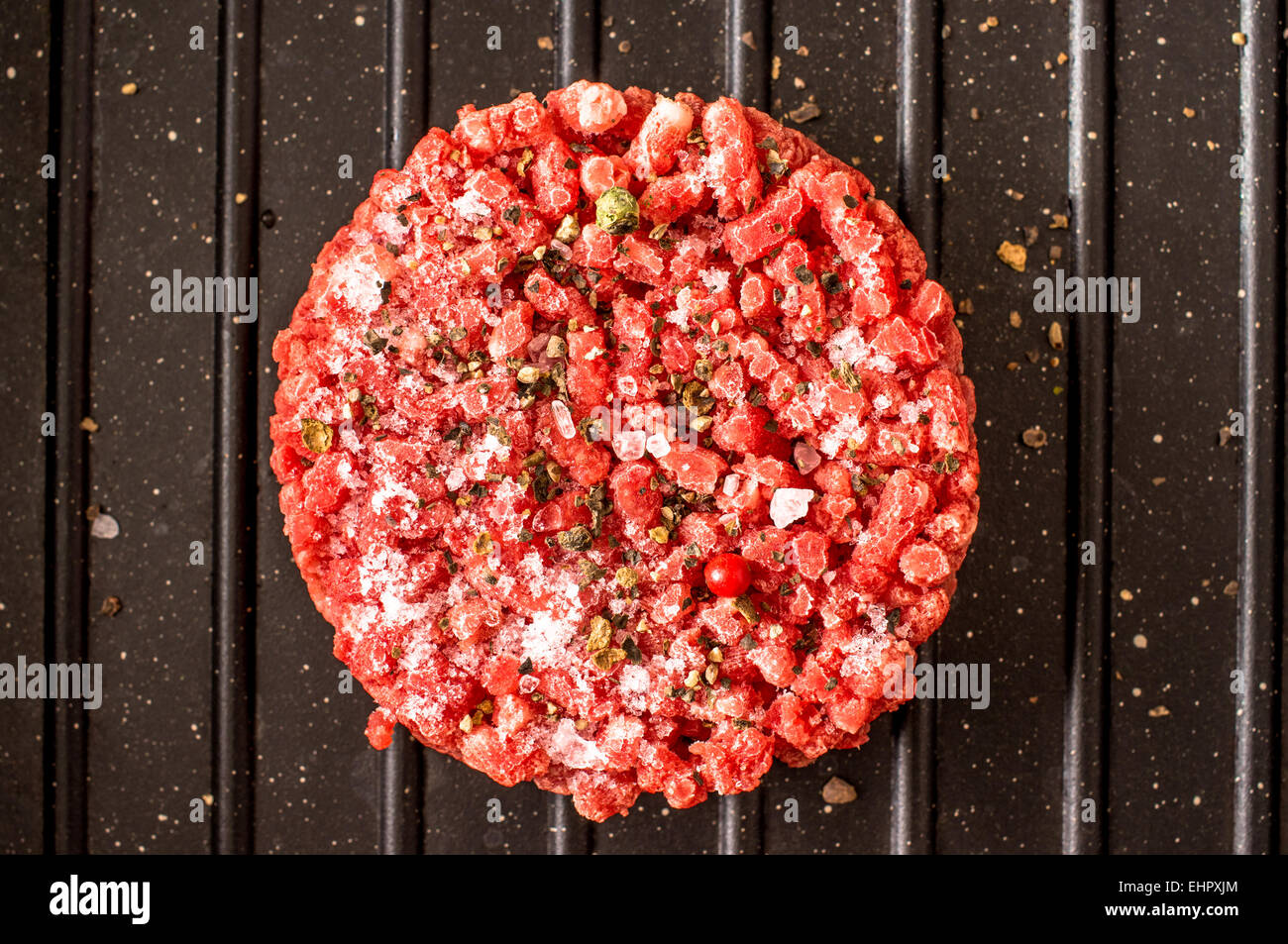 Frozen beef burger, hamburger, minced Stock Photo Alamy