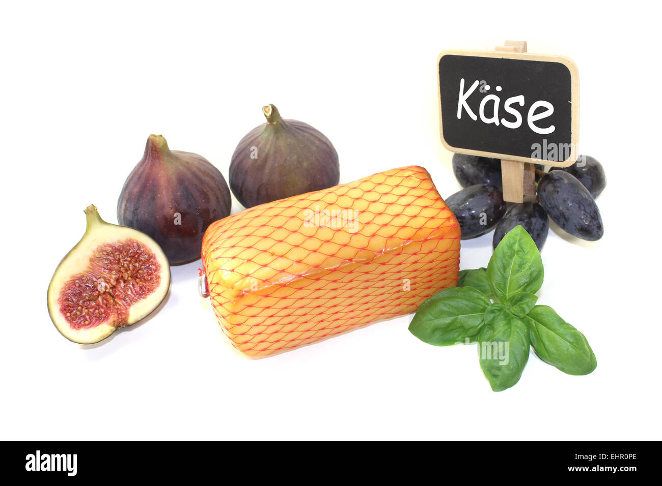 piece of cheese with blackboard Stock Photo Alamy