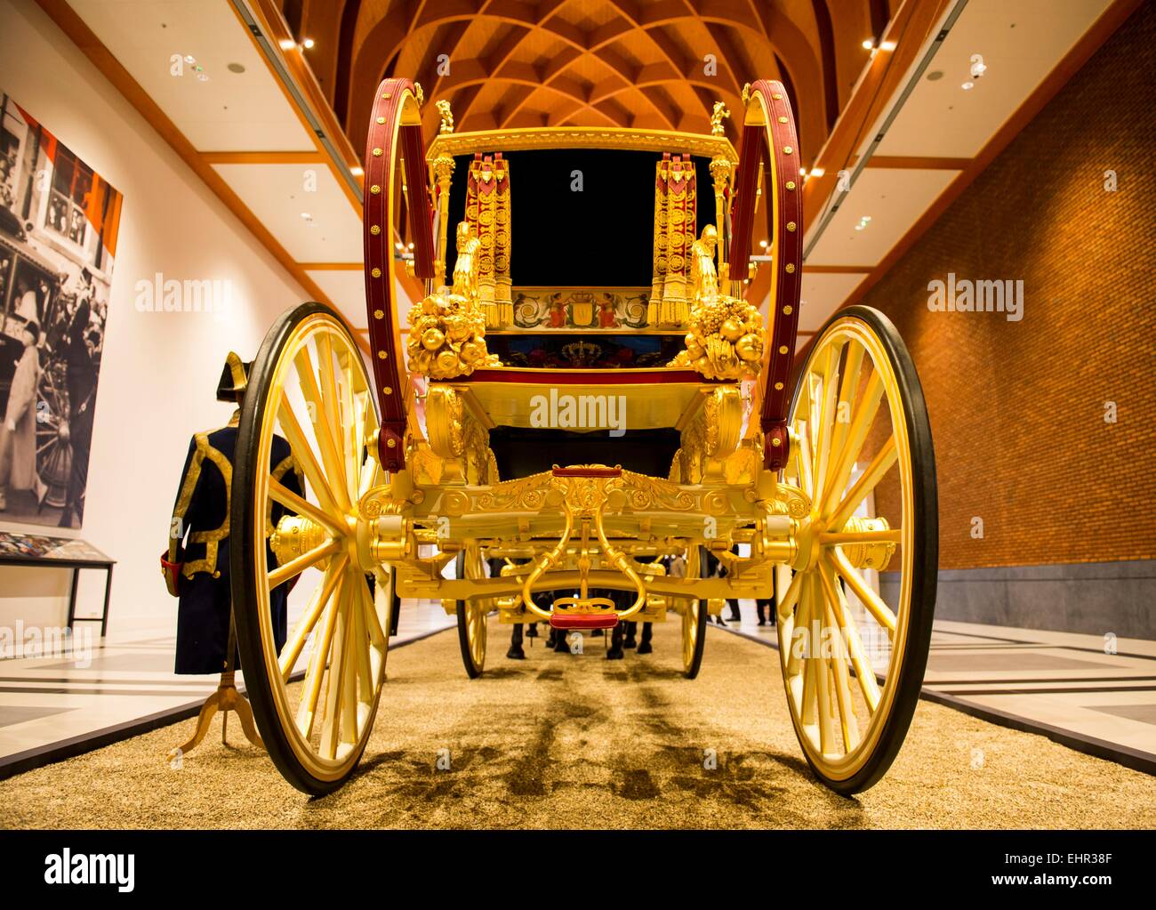 The restored Glass Coach at the Louwman Museum in The Hague, The