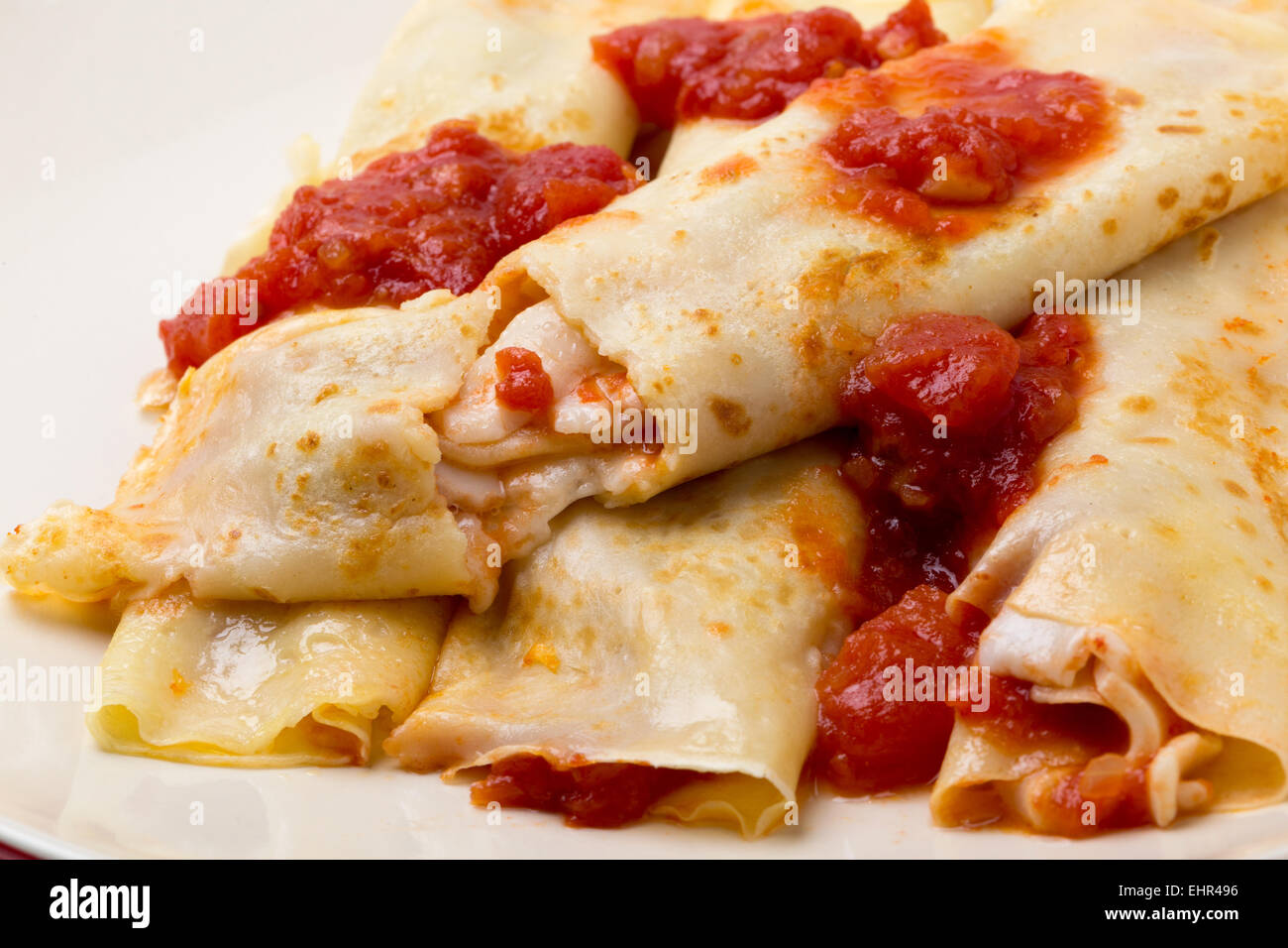 Goats cheese stuffed pancakes hires stock photography and images Alamy