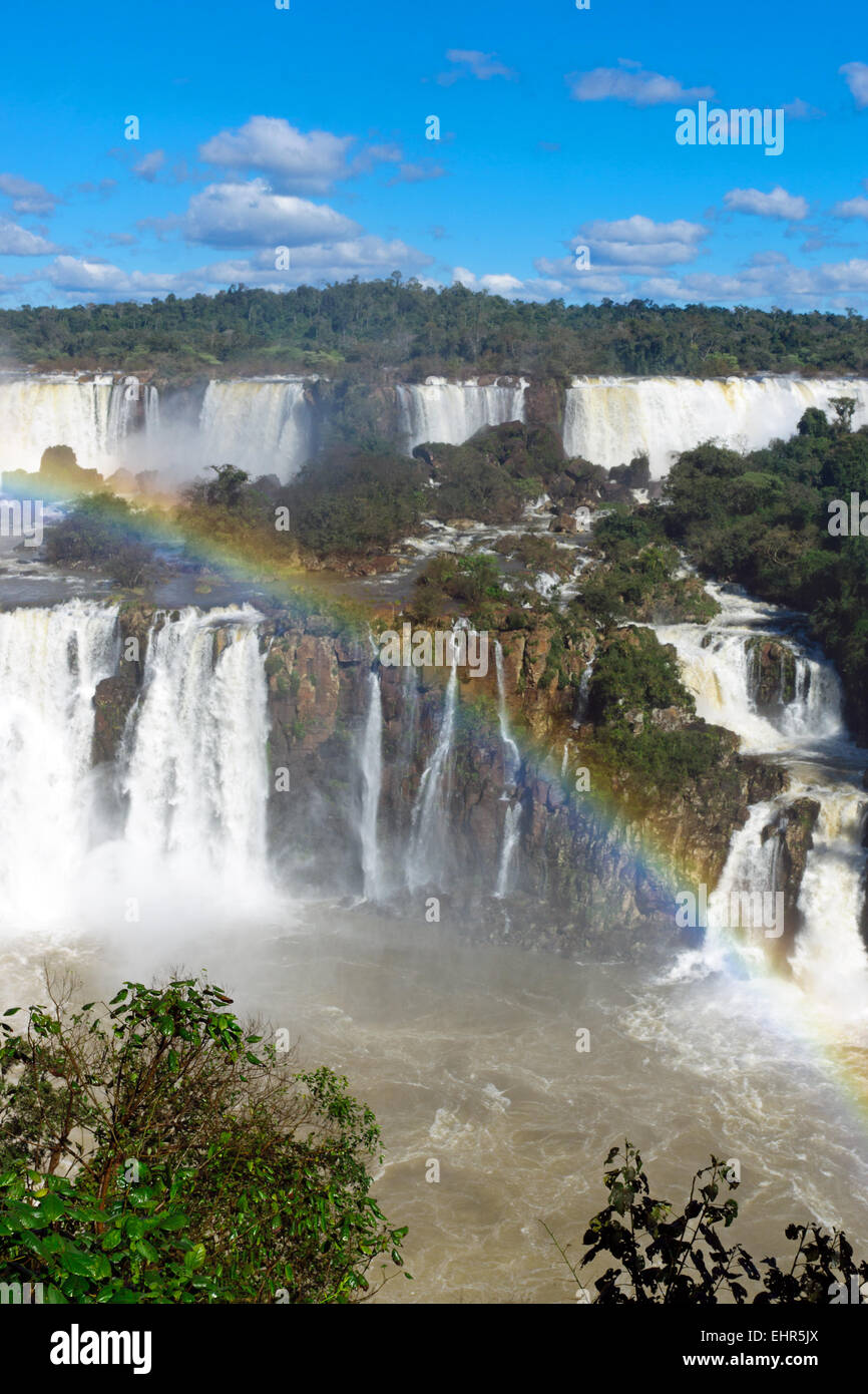 The marvelous Iguazu falls Stock Photo