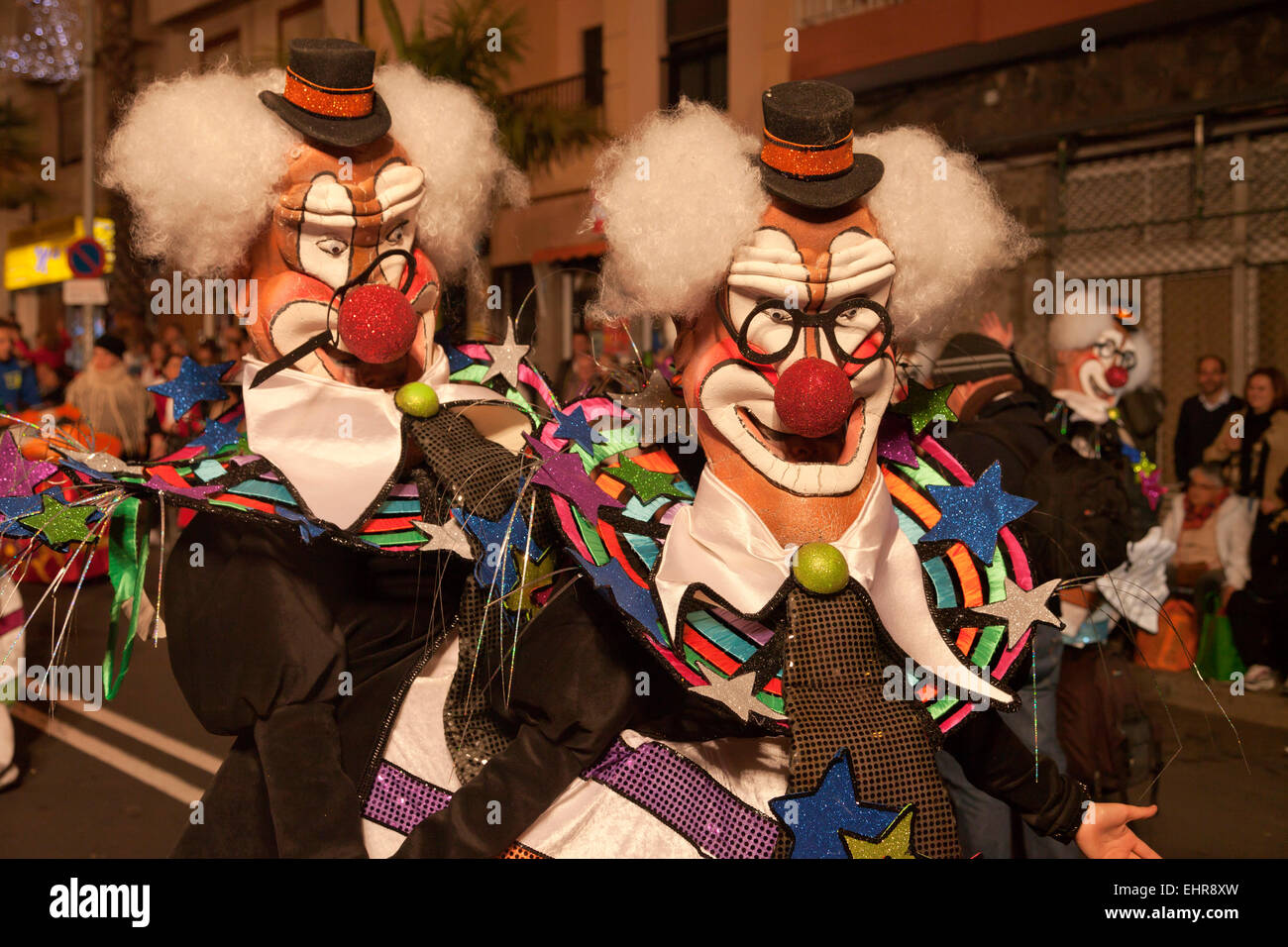 Imaginative costumes at the carnival, Santa Cruz de Tenerife, Tenerife, Canary Islands, Spain Stock Photo