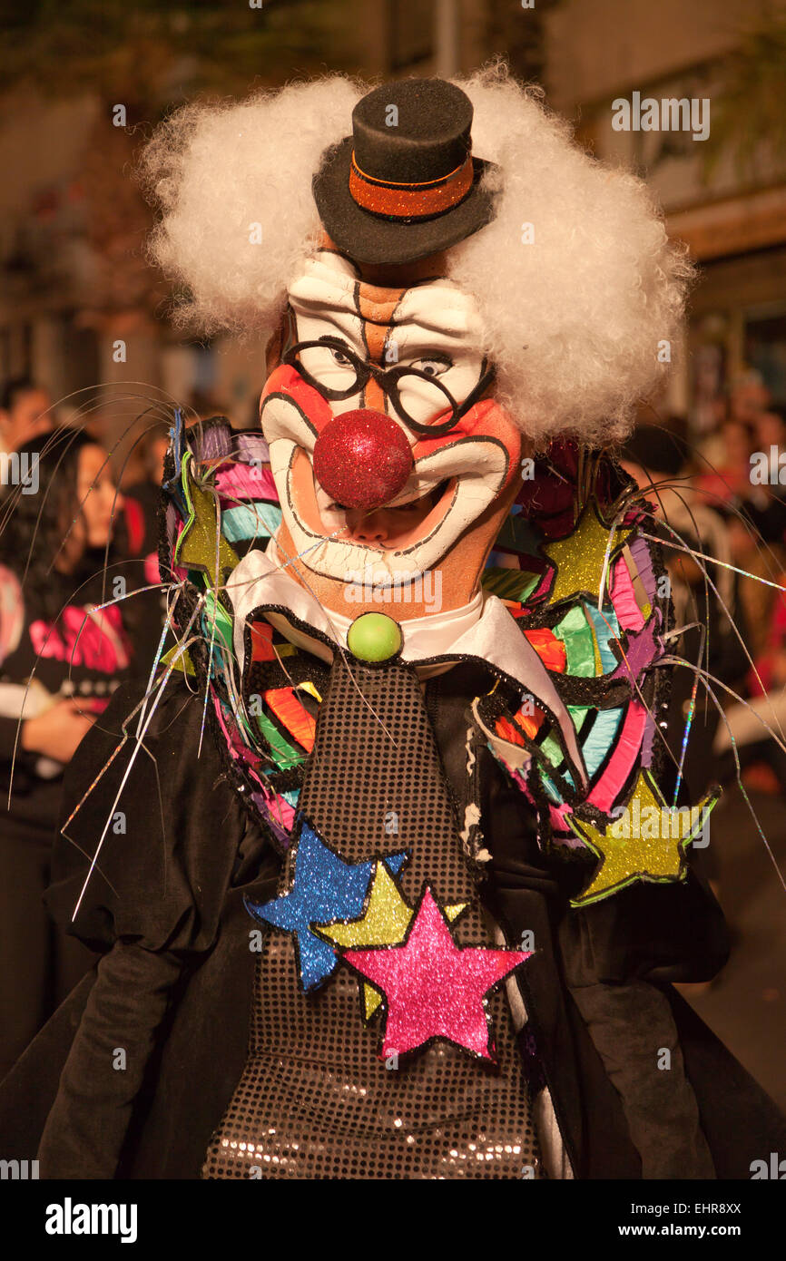 Imaginative costume at the carnival, Santa Cruz de Tenerife, Tenerife, Canary Islands, Spain Stock Photo