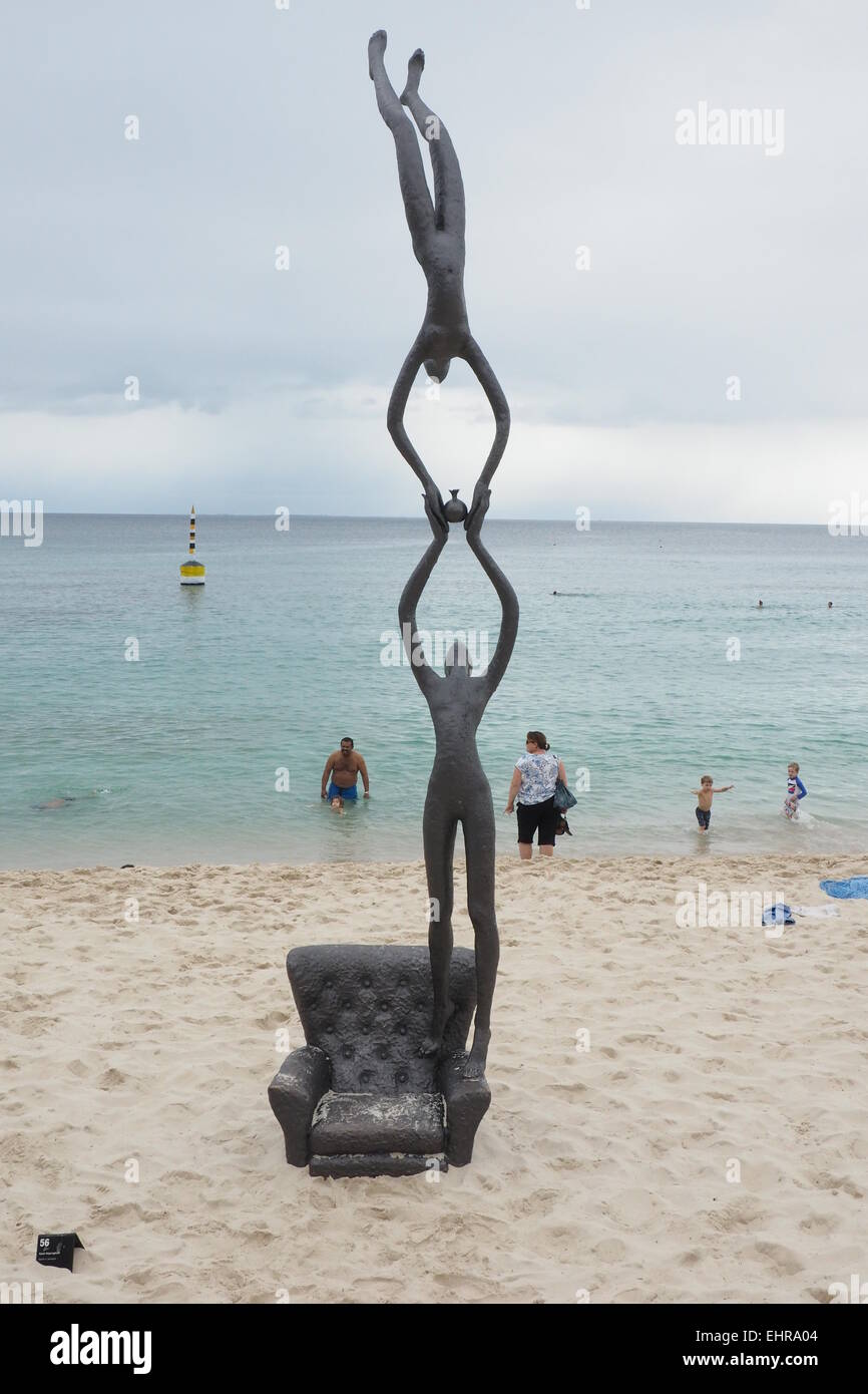 Sculpture By The Sea exhibition at Cottesloe Beach, Perth, Western