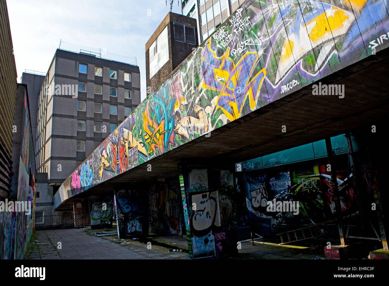 Urban graffiti on buildings Bristol England Stock Photo - Alamy