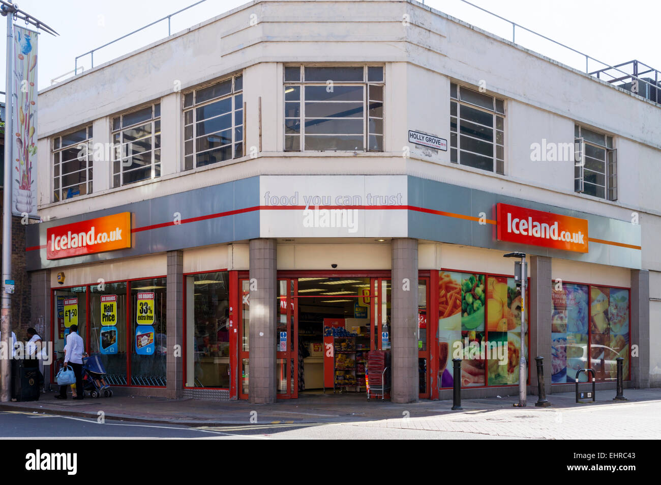 A branch of the Iceland frozen food supermarket chain in Peckham, South London. Stock Photo
