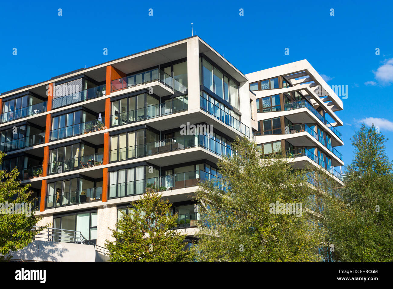 Modern apartment houses in Hamburg Stock Photo Alamy
