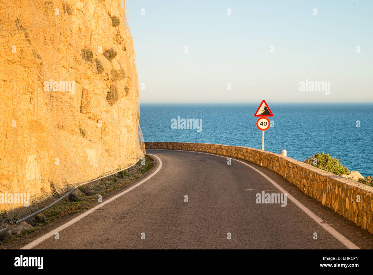 Narrow coastal road hi-res stock photography and images - Alamy
