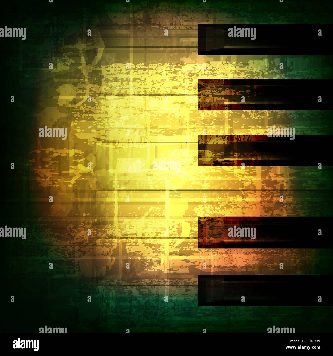 abstract green grunge music background with piano keys Stock Vector ...