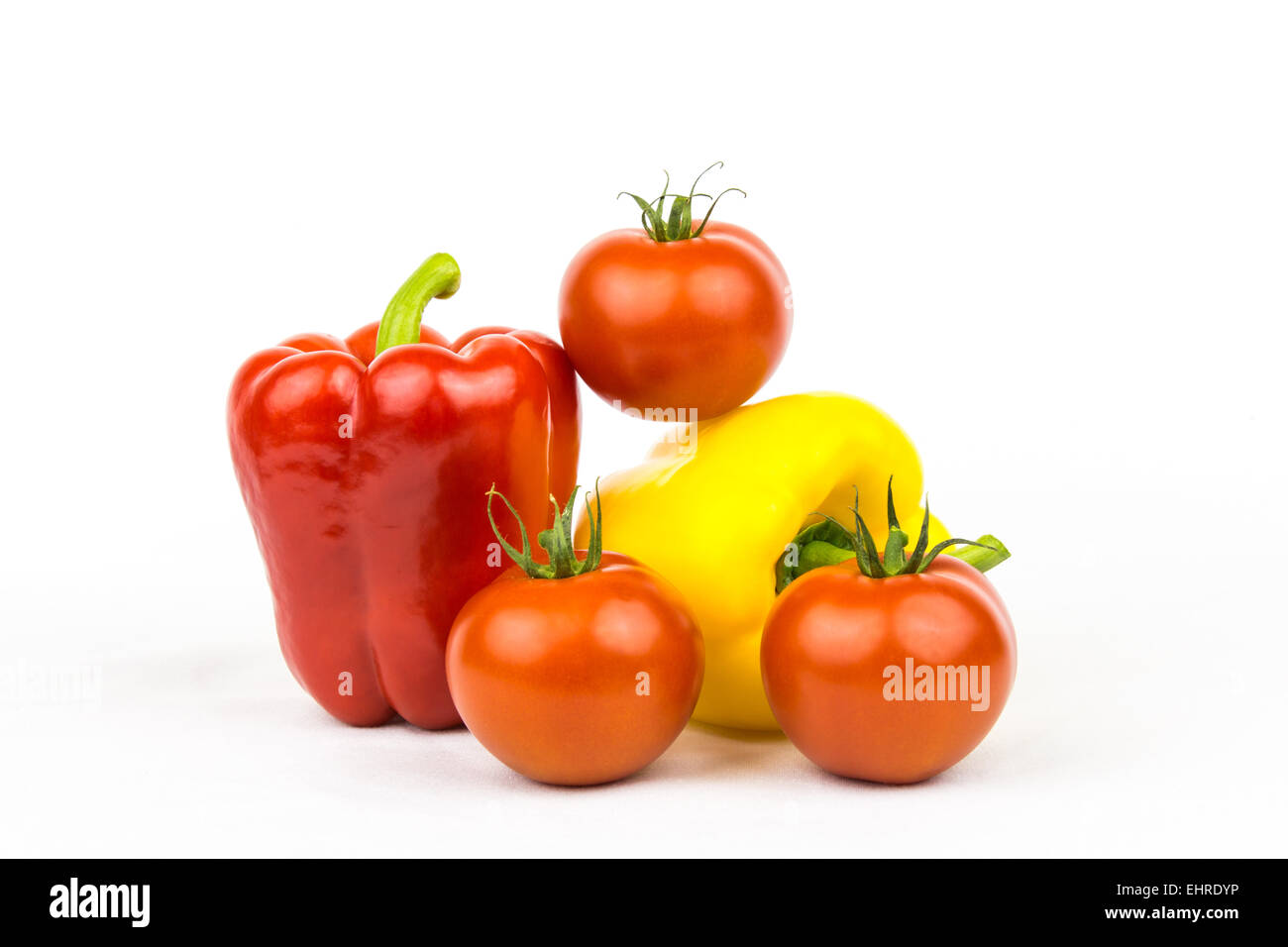 Tomatoe and paprika Stock Photo