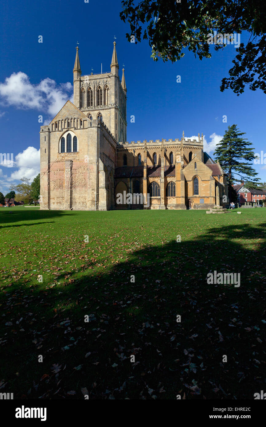 Pershore Abbey exterior Stock Photo Alamy