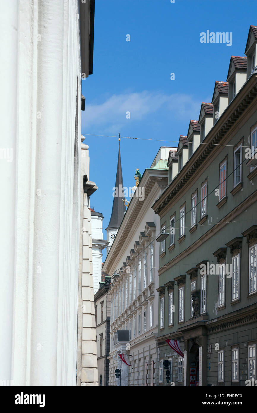 Hofburg with spire of St Michael's Church in the distance, Vienna Stock Photo